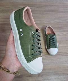 Tênis Casual Verde Militar