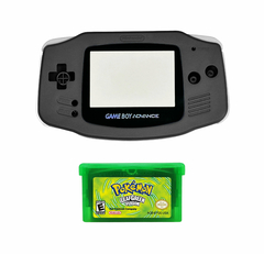 Opção de cor de Capa Plástica Black Para Game Boy Advance e cartucho de game Pokémon Leaf Green