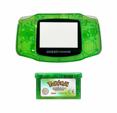 Opção de cor de Capa Plástica Clear green Para Game Boy Advance e cartucho de game pokémon emerald