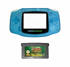 Opção de cor de Capa Plástica Clear Blue Para Game Boy Advance e cartucho de game zelda minish cap