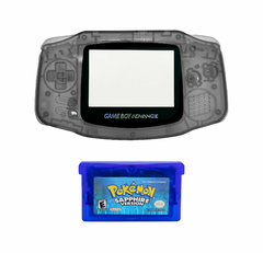 Opção de cor de Capa Plástica Clear Black Para Game Boy Advance e cartucho de game pokémon sapphire