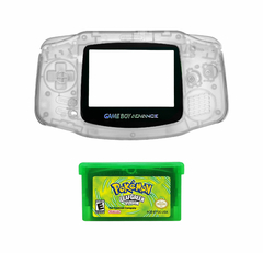 Opção de cor de Capa Plástica Clear Para Game Boy Advance e cartucho de game Pokémon Leaf Green