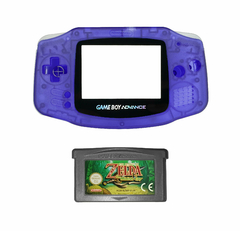 Opção de cor de Capa Plástica Clear purple Para Game Boy Advance e cartucho de game zelda minish cap