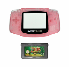Opção de cor de Capa Plástica Clear pink Para Game Boy Advance e cartucho de game zelda minish cap