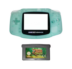 Opção de cor de Capa Plástica glow dark green Para Game Boy Advance e cartucho de game zelda minish cap