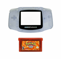 Opção de cor de Capa Plástica glacier purple Para Game Boy Advance e cartucho de game pokémon fire red