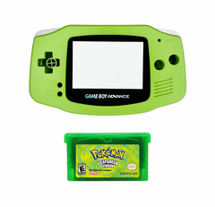 Opção de cor de Capa Plástica  green Para Game Boy Advance e cartucho de game pokémonleaf green 