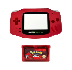 Opção de cor de Capa Plástica red Para Game Boy Advance e cartucho de game pokémon ruby