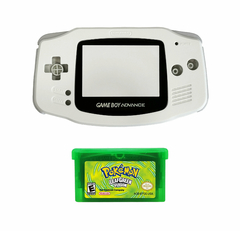 Opção de cor de Capa Plástica white Para Game Boy Advance e cartucho de game pokémon leaf green