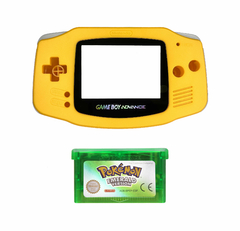 Opção de cor de Capa Plástica yellow Para Game Boy Advance e cartucho de game pokémon emerald