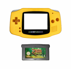 Opção de cor de Capa Plástica yellow Para Game Boy Advance e cartucho de game zelda minish cap 