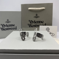 Anillo con seguro Vivienne W. Grabado