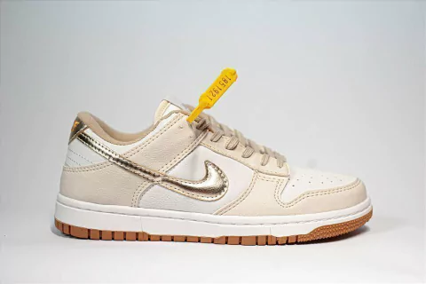 Nike Dunk Low Branco Ouro - comprar online