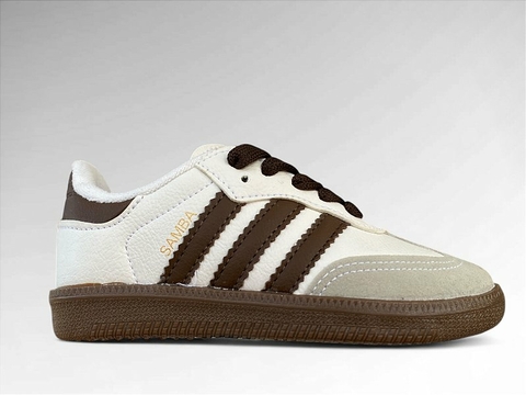 Infantil Adidas samba OG Branco/ Marrom - comprar online