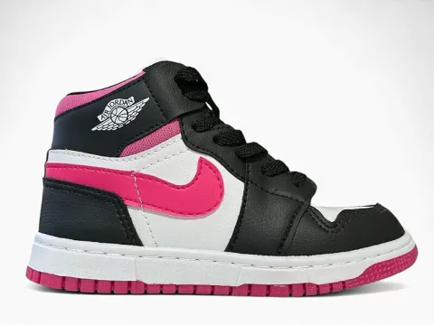 Nike Air Jordan Infantil Preto/Pink
