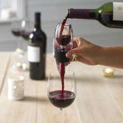 Decantador Oxigenador Para Vino Con Base y Filtro - armoniarg