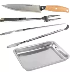 Set Parrillero Completo + Cepillo Profesional de Regalo en internet