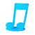 Nota musical Neon - comprar online