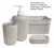 SET DE BAÑO 4 PIEZAS PLASTICO - Malvina Bazar