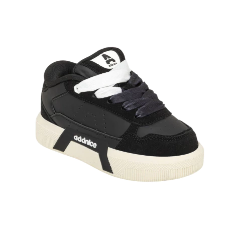 ZAPATILLAS INFANTIL ADDNICE SKATE CHUNKY NEGRO-BLANCO - comprar online