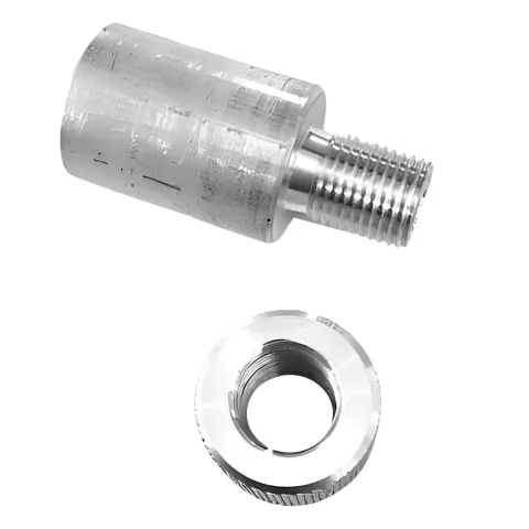 Adaptador Entrada Rosca M10x1.0 Saida 1/2x20 Unf Em Aluminio