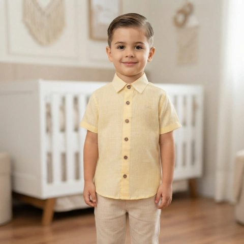 Camisa Infantil Menino Verão Social OGOCHI