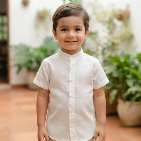 Camisa Infantil Menino Verão Bata OGOCHI