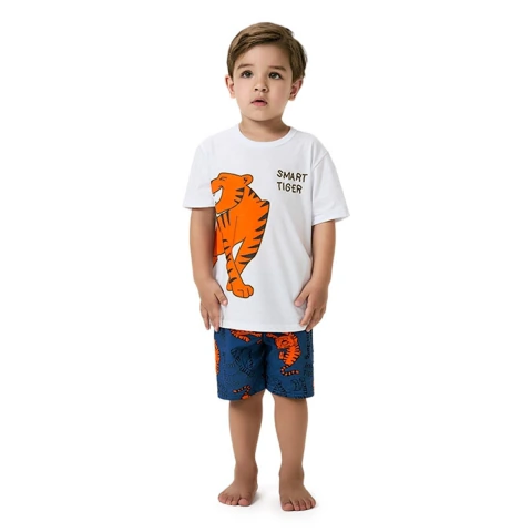 Pijama Infantil Menino Verão Tigre KYLY