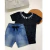 Out - Conjunto Masculino Verão Com Short Jeans JOHNNY FOX na internet