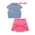 Conjunto Feminino Verão Camisa e Saia KUKIÊ na internet