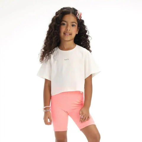 Bermuda Ciclista Infantil Menina Em Soft Line KUKIÊ