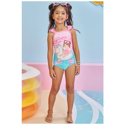 Maiô Infantil Regata Com Proteção UV 50+ KUKIÊ