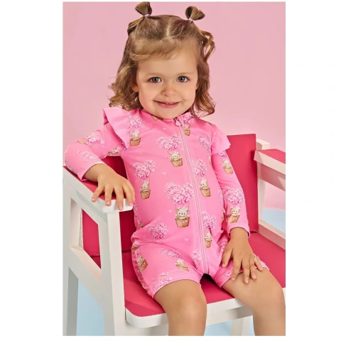 Macacão Feminino Moda Praia Com Proteção UV 50+ INFANTI
