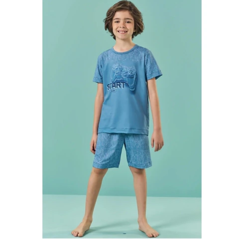 Pijama Infantil Menino Verão Start LUC.BOO