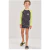 Conjunto Masculino Moda Praia Camiseta Football e Sunga Malha UV Dry Com Proteção UV50+LUC.BOO