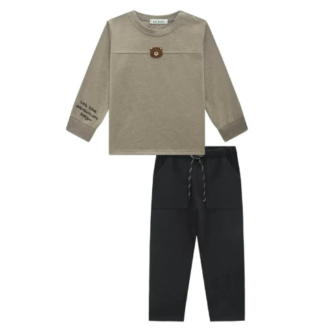 Conjunto Masculino Inverno Em Meia Malha LUC.BOO