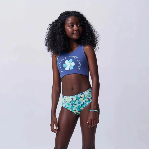 Biquini Reversivel Em Malha UV DRY Proteção 50+ LILIMOON
