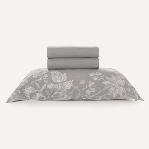 Jogo de Cama Solteiro 200 Fios Algodão Morgan Karsten