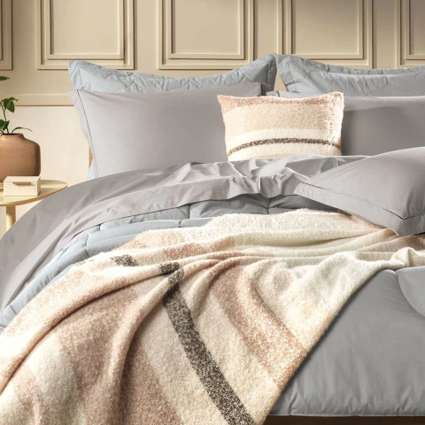 Jogo de Lençol Queen 200 Fios Algodão Deliz Karsten