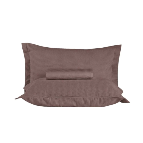Colcha Casal com 2 Porta Travesseiro em Piquet Gênova Teka - comprar online