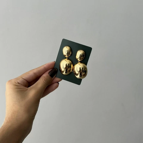 Brinco Botton Duplo - comprar online