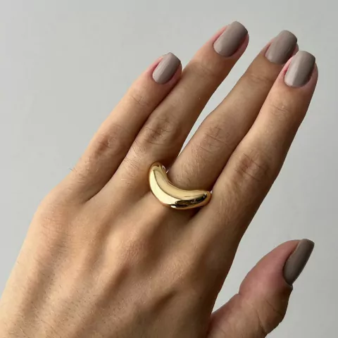 Anel Abaulado Dourado