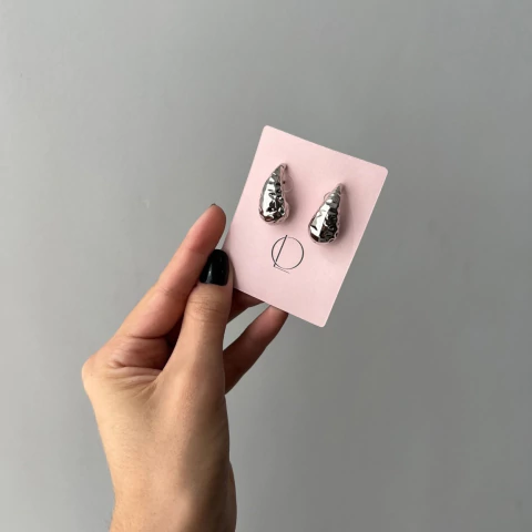 Brinco Gota M Texturizado - loja online