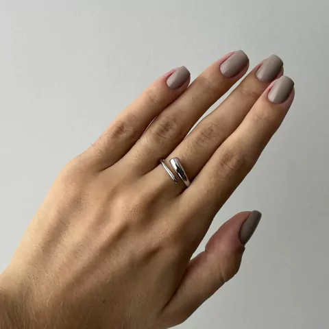 Anel Fininho Rodio Branco