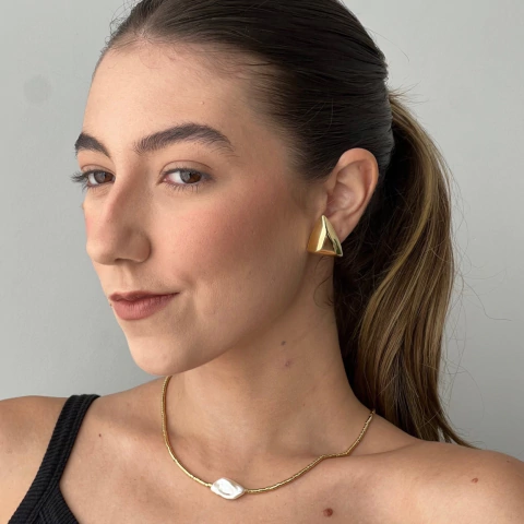 Colar Canutilho e Madrepérola