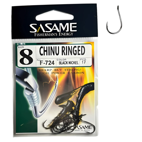 Anzol Sasame Chinu Ringed Numero 8 Europeu com 17 Unidades - comprar online