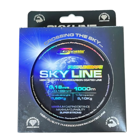 Linha Cinnetic Sky Line Purple Grape Monofilamento 1000m - comprar online