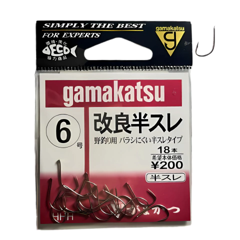 Anzol Gamakatsu Kairyo Hansure 6 com 18 unidades - comprar online