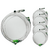 Kit Com 5 Chicotes 1,5m Para Pesca Rotor De Missanga G