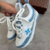 FN - Louis Vuitton Skate 54 Branco com Azul Bebê - Loja Tendance